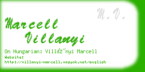 marcell villanyi business card